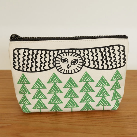 VRANA ポーチ 大きなフクロウ