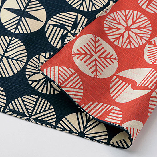 伊砂文様 小風呂敷　松（鉄／赤）