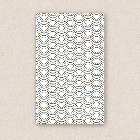 おとなのぽち袋　青海波